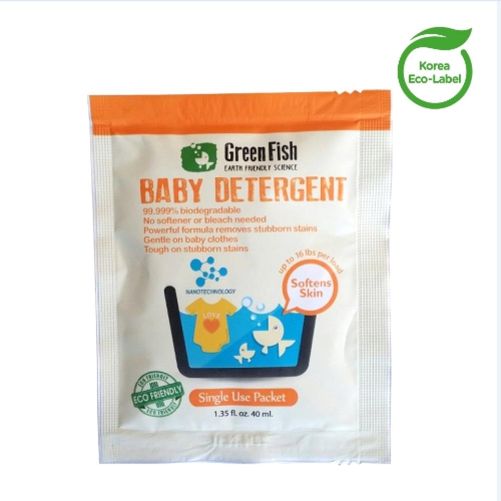 Green Fish baby Single Use Packets detergent